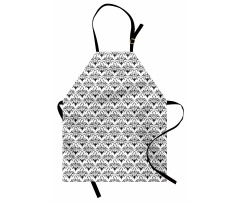 Monochrome Antique Motif Apron