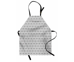 Monochrome Antique Ornate Apron