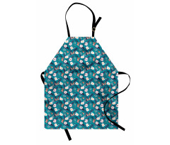 Floral and Butterflies Art Apron