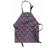 Highly Ornamented Floral Apron