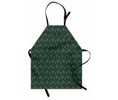 Zigzags Vibrant Abstract Art Apron