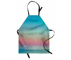 Ombre Calm Sea Tides Artwork Apron