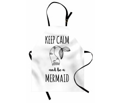 Be a Mermaid Text Tail Apron