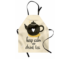 Drink Tea Teapot Apron