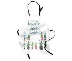 Grow Succulents Plant Pot Apron