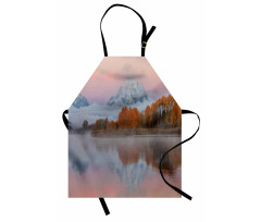 Outdoorsy Pink Sky Forest Apron