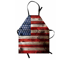 Ülkeler ve Şehirler Mutfak Önlüğü ABD Bayrağı Baskılı
