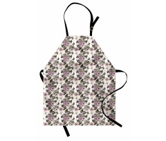 Nostalgic Floral Pattern Apron