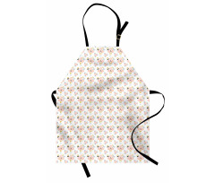 Simple Abstract Floral Art Apron