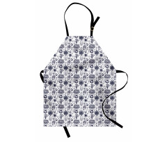 Autumn Harvest Food Art Apron