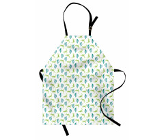 Watercolor Lizards and Cacti Apron