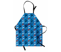 Jumping Pose Drawn Animal Art Apron