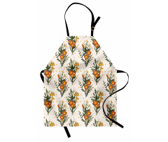 Vintage California Poppy Apron