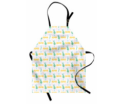 Aloha Colorful Exotic Summer Apron