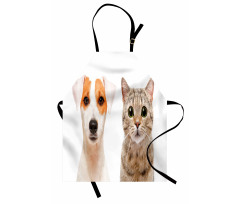 Portraits of Dog and Cat Apron