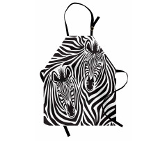 Zebras Eyes and Face Apron