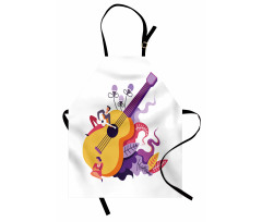 Guitarist Performing Apron