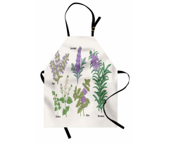 Botanical Infographic Plants Apron