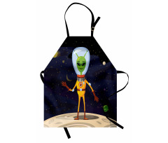 Funny Creature in a Spacesuit Apron