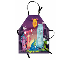 Funky and Happy Characters Apron