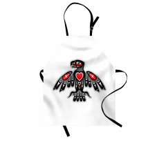 Indigenous Totem Bird Art Apron