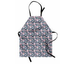 Garden Scene in Pastel Tones Apron