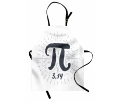 Grunge Design Number Lines Apron