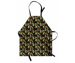 Exotic Leaves Triangles Apron