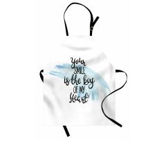 Romantic Words Brushstrokes Apron