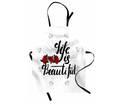 Life is Roses Motif Apron