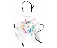 Love is Rainbow Art Apron