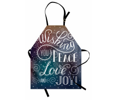 Wishes Themed Xmas Image Apron