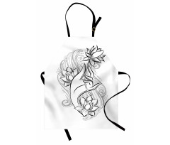 Hand Holds Lotus Apron