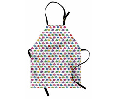 Funny Shelled Vivid Snails Apron