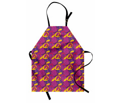 Cartoon Cheerful Flowers Apron