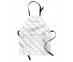 Dreamy Sky with Dots Stars Apron