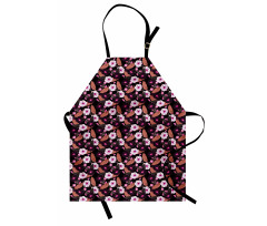 Vintage Exotic Flowers Apron