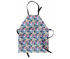 Leaves and Bird of Heaven Apron