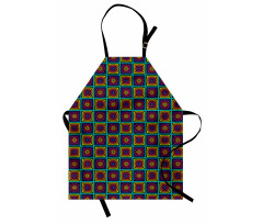 Nested Square and Circles Apron