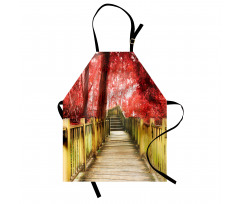 Autumn Farmhouse Woods Park Apron