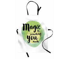 Watercolor Inspirational Art Apron