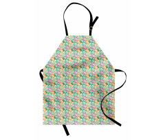 Funny Spring Flowers Bloom Apron