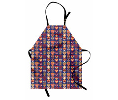 Colorful Hearts Art Apron