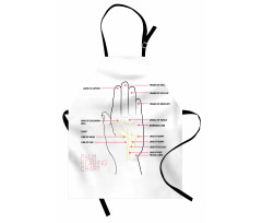 Palm Reading Chart Design Apron