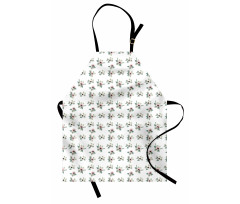 Anemone Flower Paintings Apron