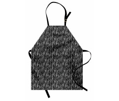 Monotone Garden Artwork Apron