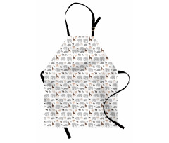 Cartoon Fauna Apron