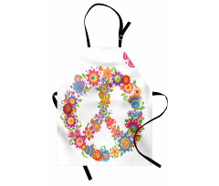 Peace Equality Flower Apron