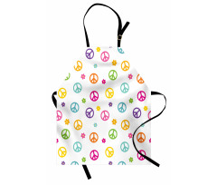Old Peace Sign Apron