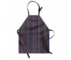 Folkloric Abstract Zigzags Apron